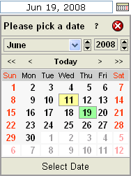 Ardent JavaScript™ Date Picker